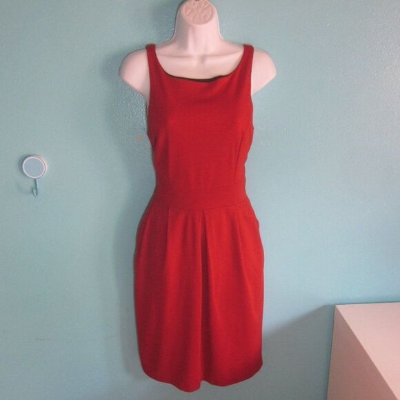 Eva Franco Womens Size 4 Red Knee Length Pullover Tank Dress - Picture 7 of 10